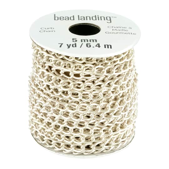 6 Pack: 7yd. Silver Curb Chain by Bead Landing™